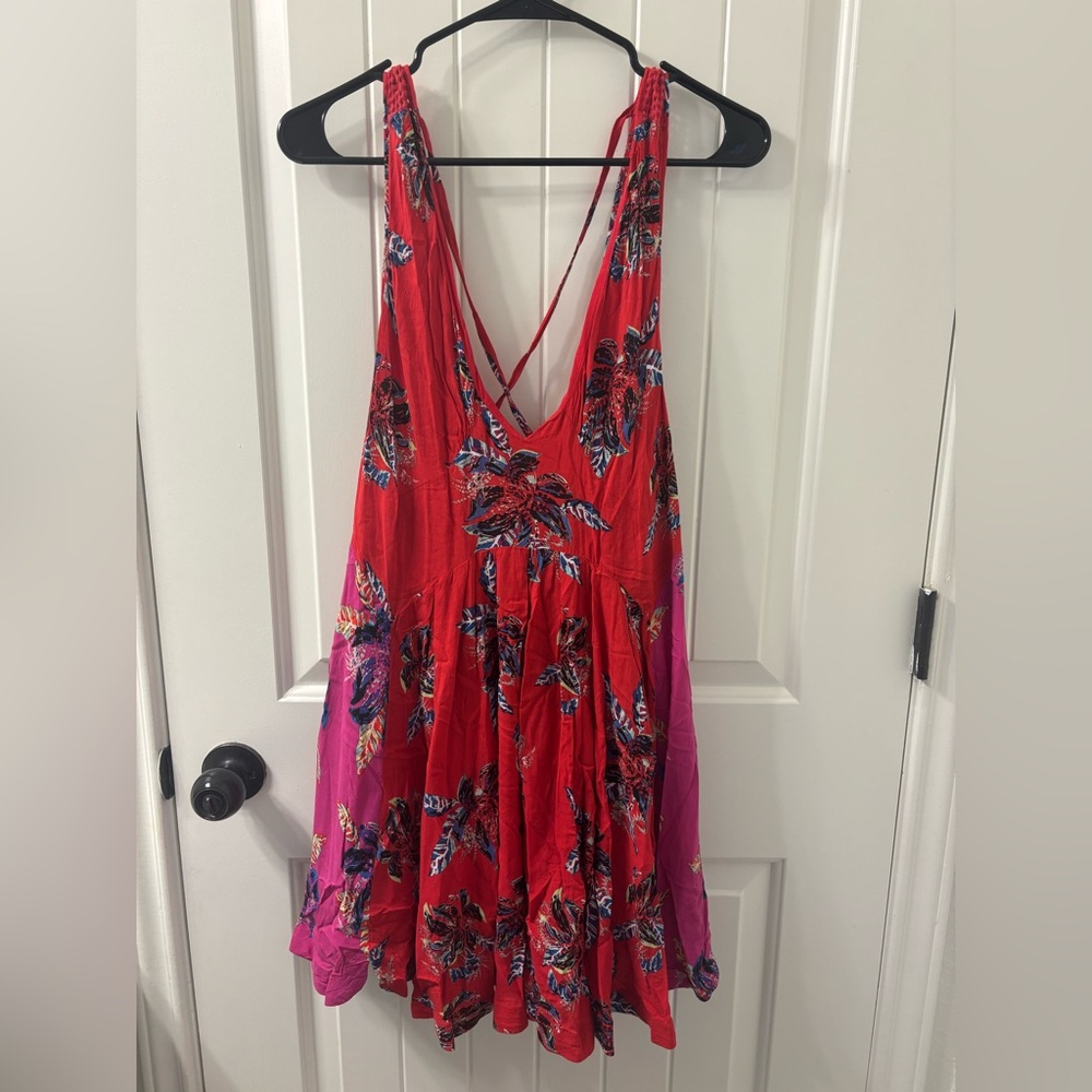 Free People Red Sleeveless Dress